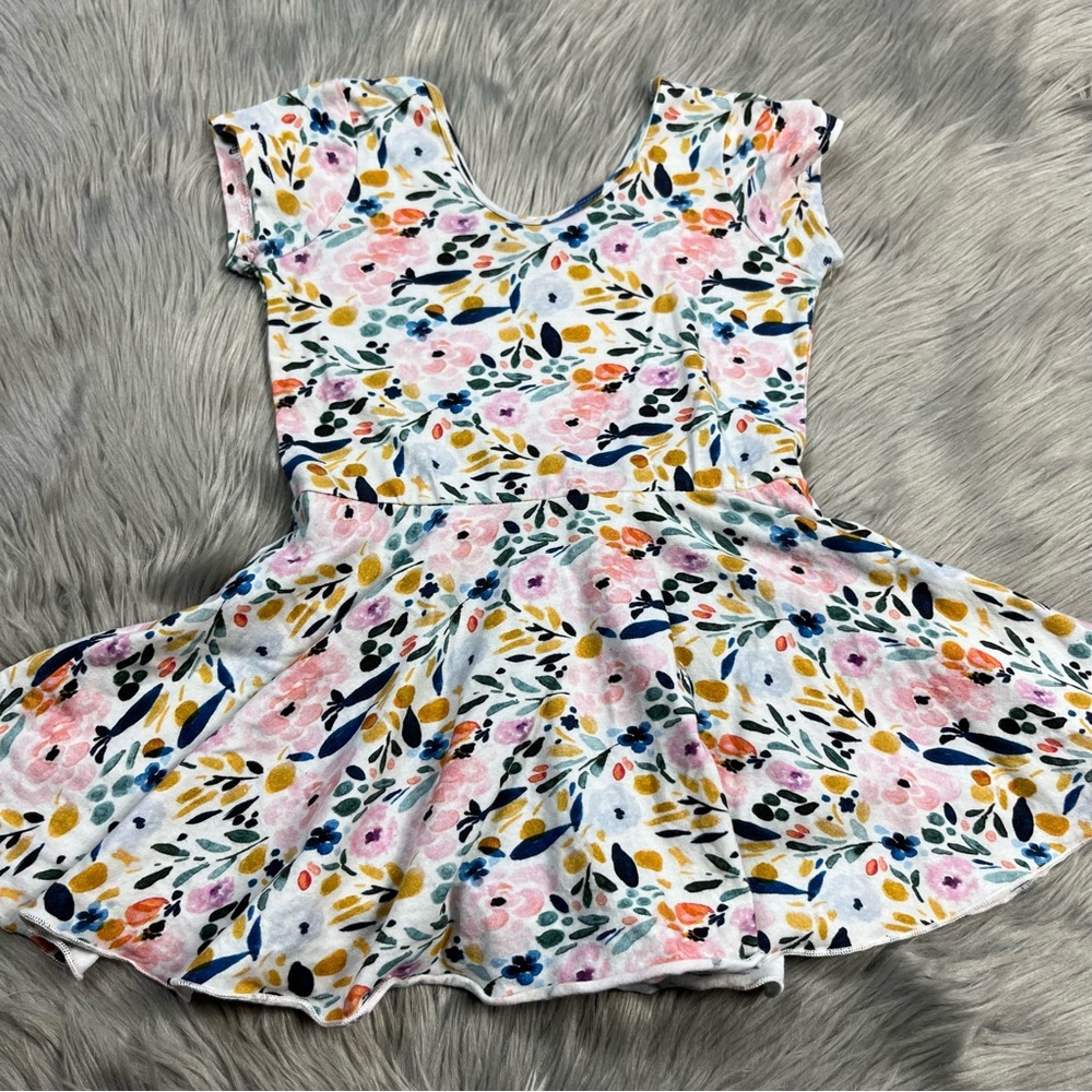 Alice & Ames floral skirted leotard size 7